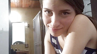 My Step Sister enjoys my Cock in the Family Cabin, I cum in it Porn Video