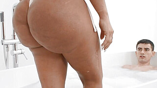 Big Dick Slutty Tattooed Babe Joins A Big Cock Stud In The Bathtub Big Boobs Porn Video