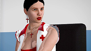 American Lucy As Nurse : Lucy came to me to treat my dick and got fucked. Big Boobs Porn Video