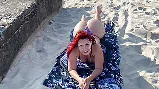 My step cousin is very naughty, look what she did on the beach Big Boobs Porn Video