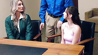 Lustful coed shares teachers dick with busty milf Big Boobs Porn Video