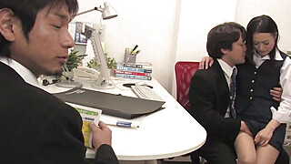 The new office intern gets initiated with a blowbang Big Boobs Porn Video