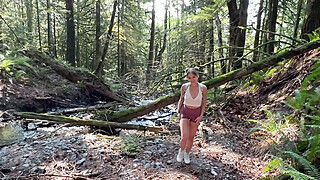 Cumslut Hiking The Canadian Wilderness Leads To Massive Facial - Cumshot Big Boobs Porn Video