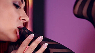 Insatiable lesbian vixens Lorena and Alexis Brill cram their mouths with toes Big Boobs Porn Video