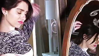 Joseline Kelly shows off her round ass and tiny nips as she sucks and mounts... Big Boobs Porn Video