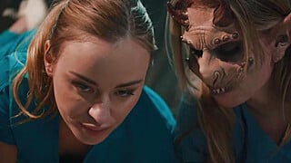 PURE TABOO 3-Titted Demon Ashley Lane Breastfeeds Nurse Anna Claire Clouds!... Porn Video