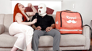 Now You Know Why Your Delivery Is Delayed, Don't Worry Greta Is Fucking Him Big Boobs Porn Video