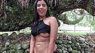 I was very horny and I have a squirt outdoors in the public park while my... Big Boobs Porn Video