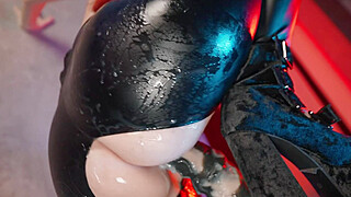 RETURN OF THE CREAMPIE DEVIL LEATHER LEGGINGS EDITION Big Boobs Porn Video