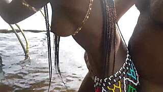 Hot skinny African village not even surprised to get fuck unexpectedly while... Big Boobs Porn Video