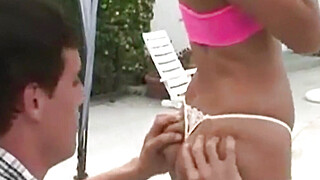 MexiMilf Gabby Quinteros Fucks Young and Hung Pool Stud! Big Boobs Porn Video