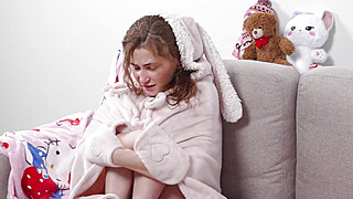 My gf has a warm blanket, but I know a better way to keep her warm Big Boobs Porn Video