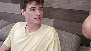 FUCK ME My Oiled Up Stepaunt Rode My COCK! - Big Boobs Porn Video