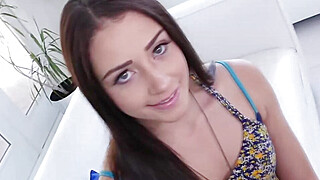 Cute brunette newbie knows to fuck Big Boobs Porn Video