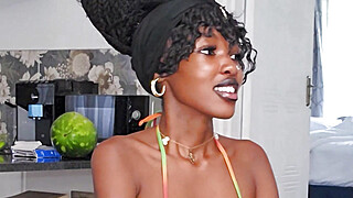 Tight 18yo Ebony Hardcore RAMMED By Big White Cock After Deep Throat Porn Video