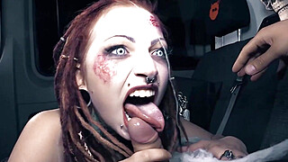 Alternative Babe Jezzicat Railed In The Backseat On Halloween Night - LETSDOEIT Big Boobs Porn Video