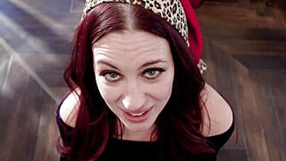 A Christmas blowjob from my sisterinlaw Big Boobs Porn Video