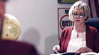 4 college boys team up against teacher Big Boobs Porn Video