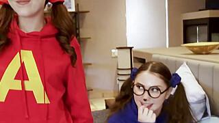 Besties spreading wide for candies in foursome Big Boobs Porn Video