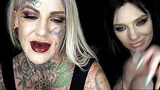 Evilyn Ink destroys Misha during a sexy energetic fuck! Porn Video