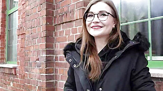 GERMAN SCOUT - Tiny Emily Porn Casting Big Boobs Porn Video