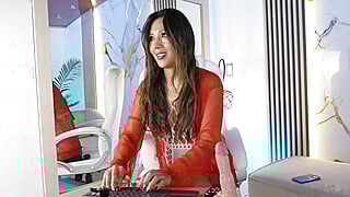 Sexy Latina Teases with Dildo Big Boobs Porn Video