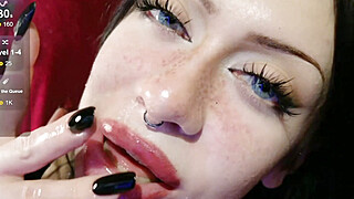 Goth Babe Cum-Filled BJ Big Boobs Porn Video