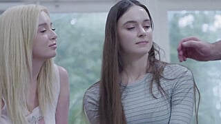 Small tit teen and bff fucked by stepdad Big Boobs Porn Video