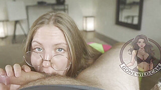 Blonde Babe Sucks Cock POV Big Boobs Porn Video