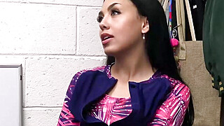 Foot and Blowjob by Sexy Pilfer in the Back Office Big Boobs Porn Video