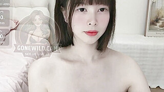 Cute Asian Teases in Pink Lingerie Big Boobs Porn Video