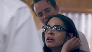 Stepsibs team up to fuck their classmate Porn Video